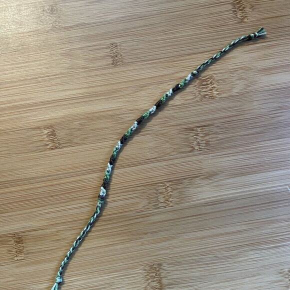 Gabrielle Bracelet, anklet, trendy, comfortable, tie, embroidery thread, woven, - Picture 3 of 3